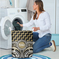 Aotearoa Waikato Tainui Laundry Basket Maori Iwi Poutama Puhoro Tattoo LT14 - Polynesian Pride