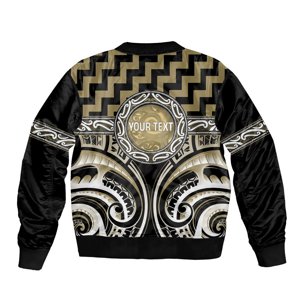 Aotearoa Waikato Tainui Personalised Bomber Jacket Maori Iwi Poutama Puhoro Tattoo LT14 - Polynesian Pride