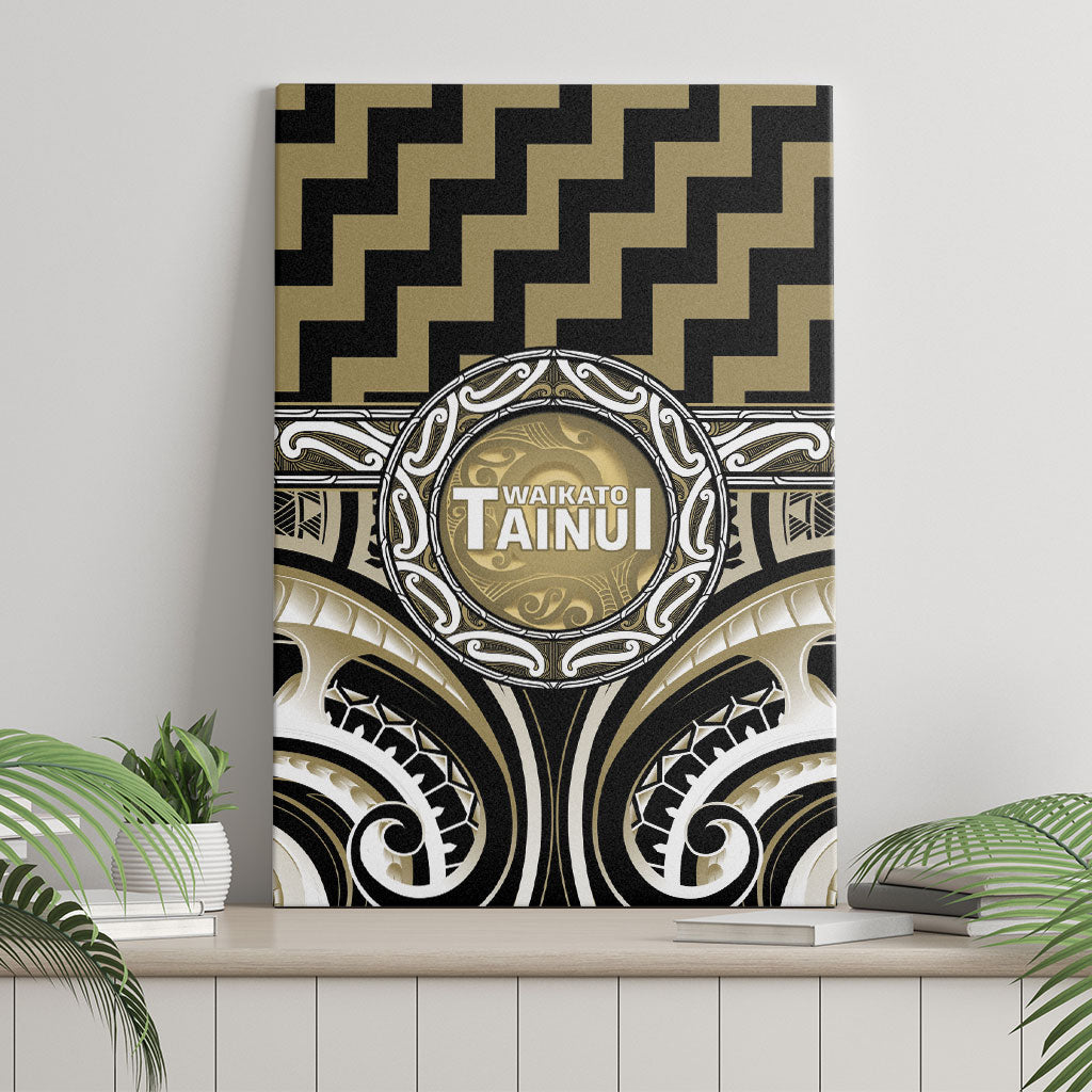 Aotearoa Waikato Tainui Canvas Wall Art Maori Iwi Poutama Puhoro Tattoo LT14 - Polynesian Pride