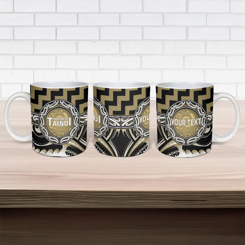Aotearoa Waikato Tainui Personalised Ceramic Mug Maori Iwi Poutama Puhoro Tattoo LT14 - Polynesian Pride