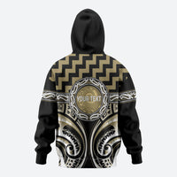 Aotearoa Waikato Tainui Personalised Hoodie Maori Iwi Poutama Puhoro Tattoo