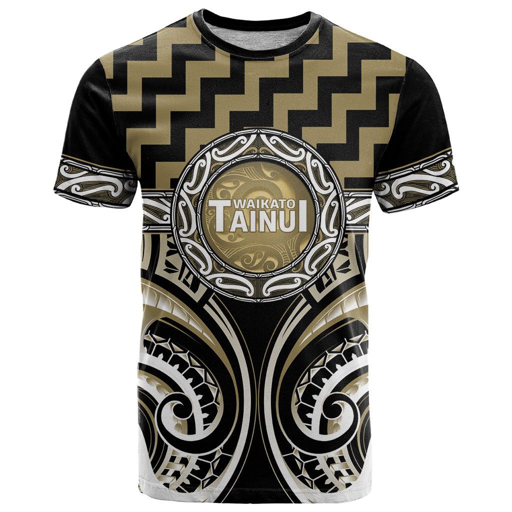 Aotearoa Waikato Tainui Personalised T Shirt Maori Iwi Poutama Puhoro Tattoo