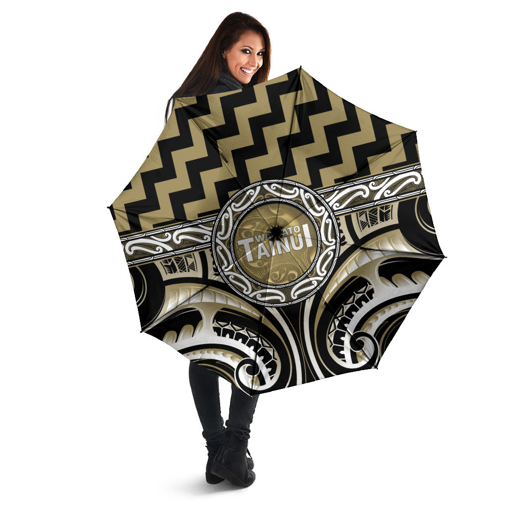 Aotearoa Waikato Tainui Umbrella Maori Iwi Poutama Puhoro Tattoo LT14 - Polynesian Pride