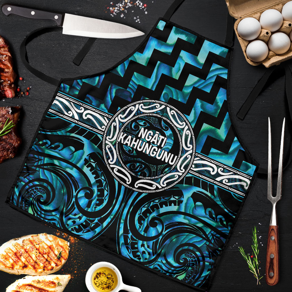 Aotearoa Ngati Kahungunu Apron Maori Iwi Poutama Puhoro Tattoo LT14 Turquoise - Polynesian Pride