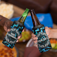 Aotearoa Ngati Kahungunu Personalised 4 in 1 Can Cooler Tumbler Maori Iwi Poutama Puhoro Tattoo LT14 - Polynesian Pride