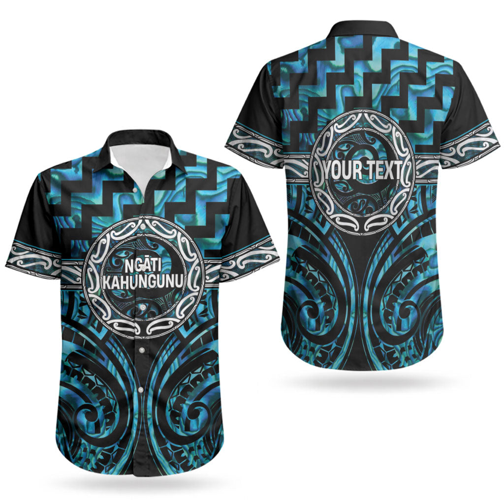 Aotearoa Ngati Kahungunu Personalised Couples Matching Short Sleeve Bodycon Dress and Hawaiian Shirt Maori Iwi Poutama Puhoro Tattoo LT14 - Polynesian Pride