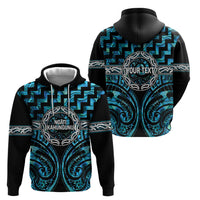 Aotearoa Ngati Kahungunu Personalised Hoodie Maori Iwi Poutama Puhoro Tattoo