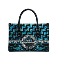 Aotearoa Ngati Kahungunu Leather Bag Maori Iwi Poutama Puhoro Tattoo LT14 - Polynesian Pride