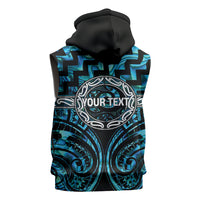 Aotearoa Ngati Kahungunu Personalised Sleeveless Zip Hoodie Maori Iwi Poutama Puhoro Tattoo LT14 - Polynesian Pride
