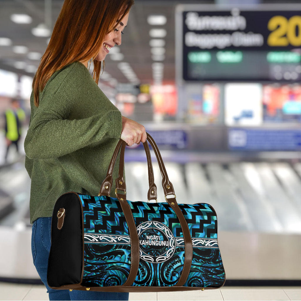 Aotearoa Ngati Kahungunu Travel Bag Maori Iwi Poutama Puhoro Tattoo LT14 - Polynesian Pride