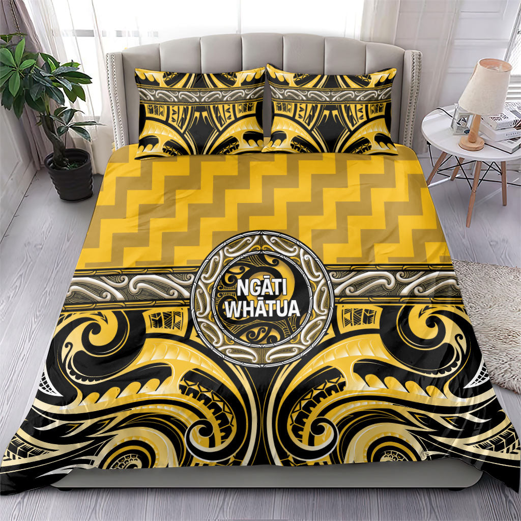 Aotearoa Ngati Whatua Bedding Set Maori Iwi Poutama Puhoro Tattoo LT14 - Polynesian Pride