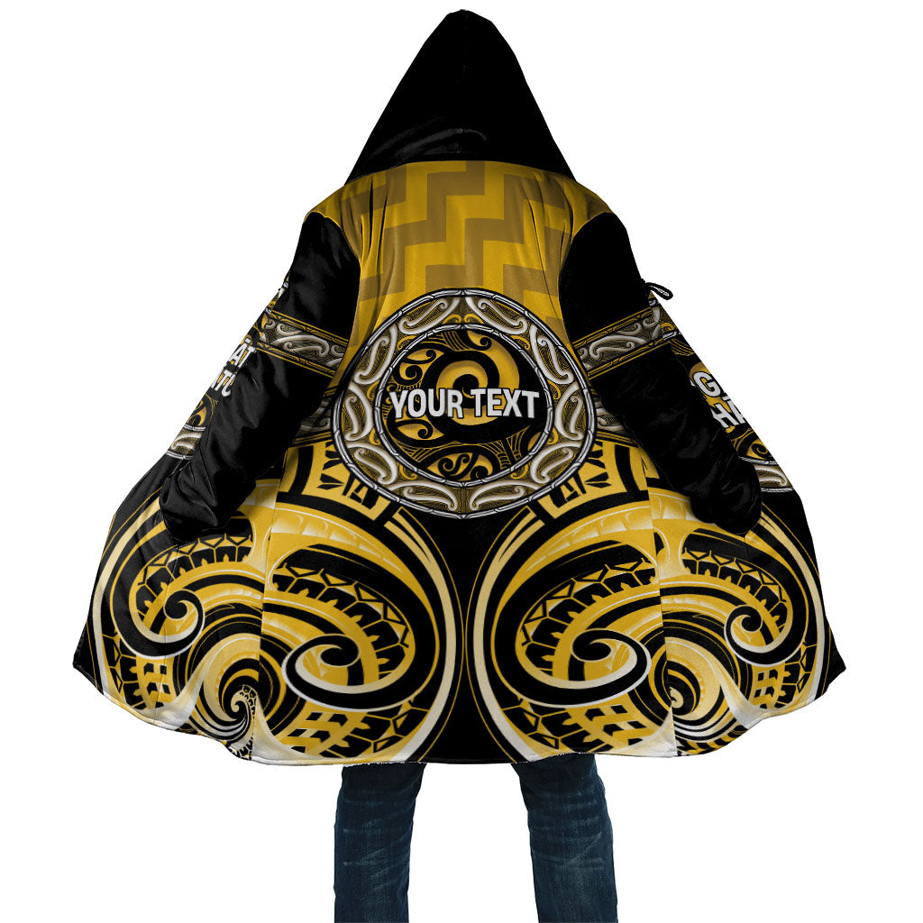 Aotearoa Ngati Whatua Personalised Cloak Maori Iwi Poutama Puhoro Tattoo LT14 Unisex Yellow - Polynesian Pride