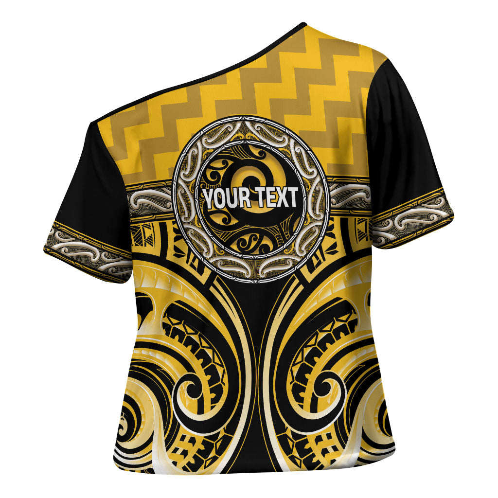 Aotearoa Ngati Whatua Personalised Cross Shoulder Shirt Maori Iwi Poutama Puhoro Tattoo LT14 - Polynesian Pride