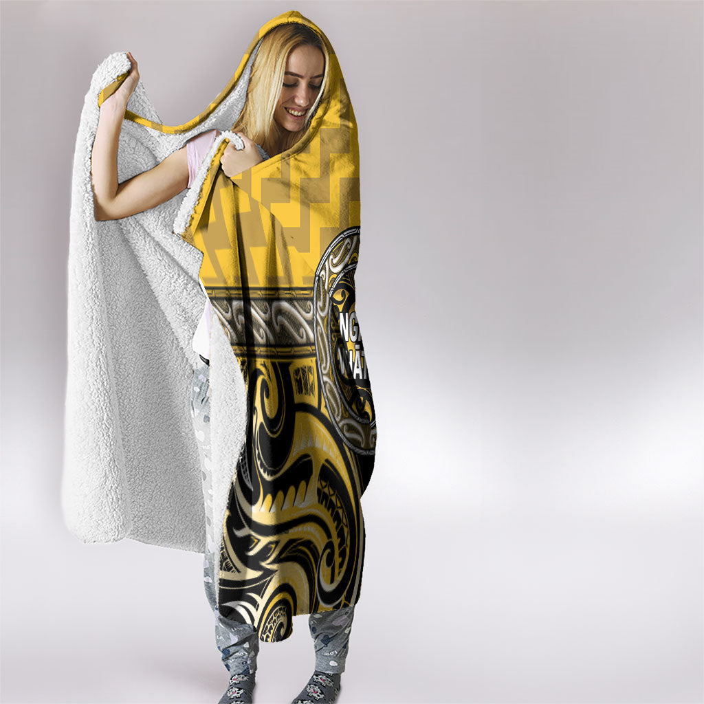 Aotearoa Ngati Whatua Hooded Blanket Maori Iwi Poutama Puhoro Tattoo LT14 - Polynesian Pride
