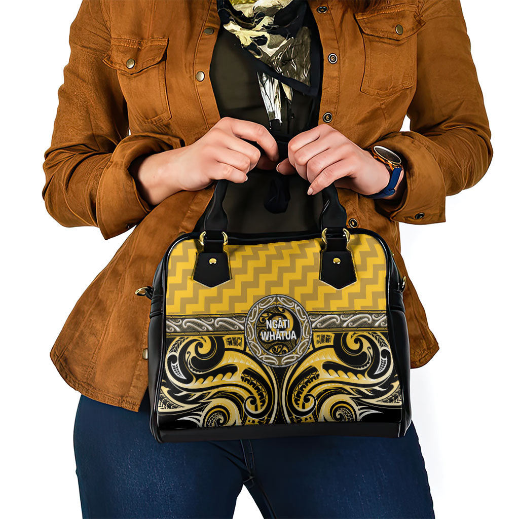 Aotearoa Ngati Whatua Shoulder Handbag Maori Iwi Poutama Puhoro Tattoo LT14 - Polynesian Pride