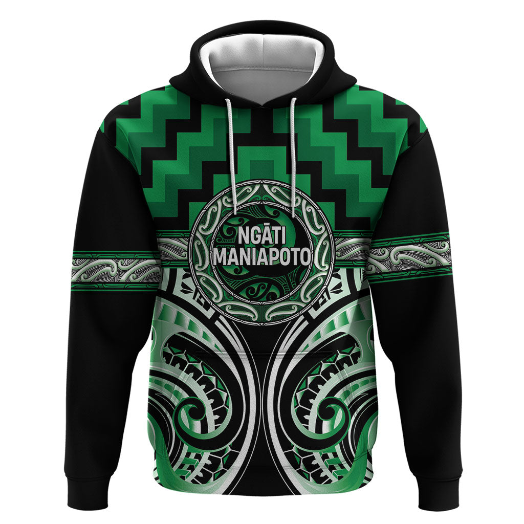 Aotearoa Ngati Maniapoto Personalised Hoodie Maori Iwi Poutama Puhoro Tattoo