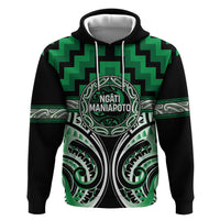 Aotearoa Ngati Maniapoto Personalised Hoodie Maori Iwi Poutama Puhoro Tattoo