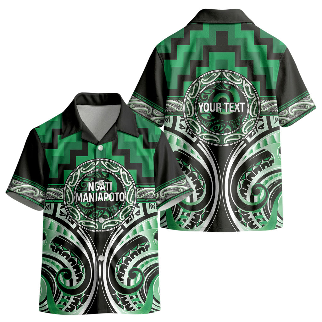 Aotearoa Ngati Maniapoto Personalised Kid Hawaiian Shirt Maori Iwi Poutama Puhoro Tattoo LT14 - Polynesian Pride