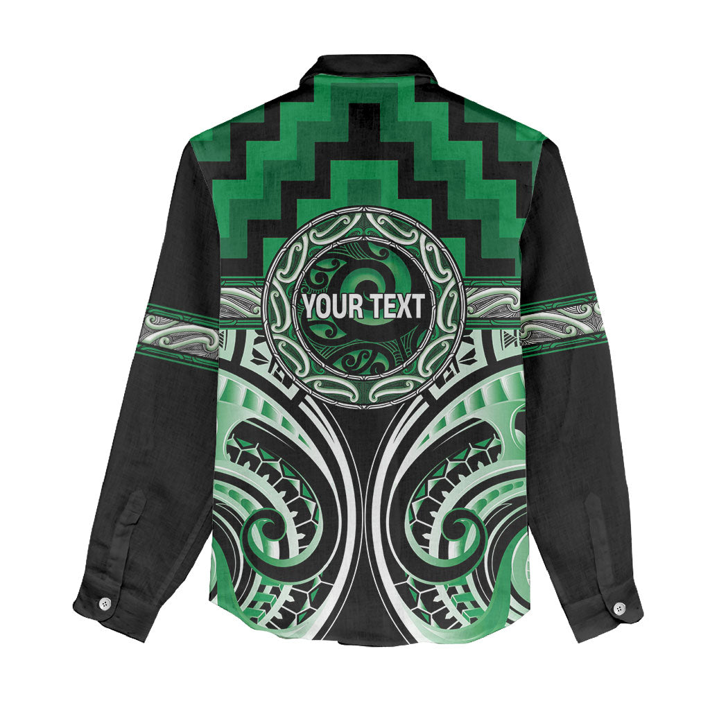 Aotearoa Ngati Maniapoto Personalised Women Casual Shirt Maori Iwi Poutama Puhoro Tattoo LT14 - Polynesian Pride