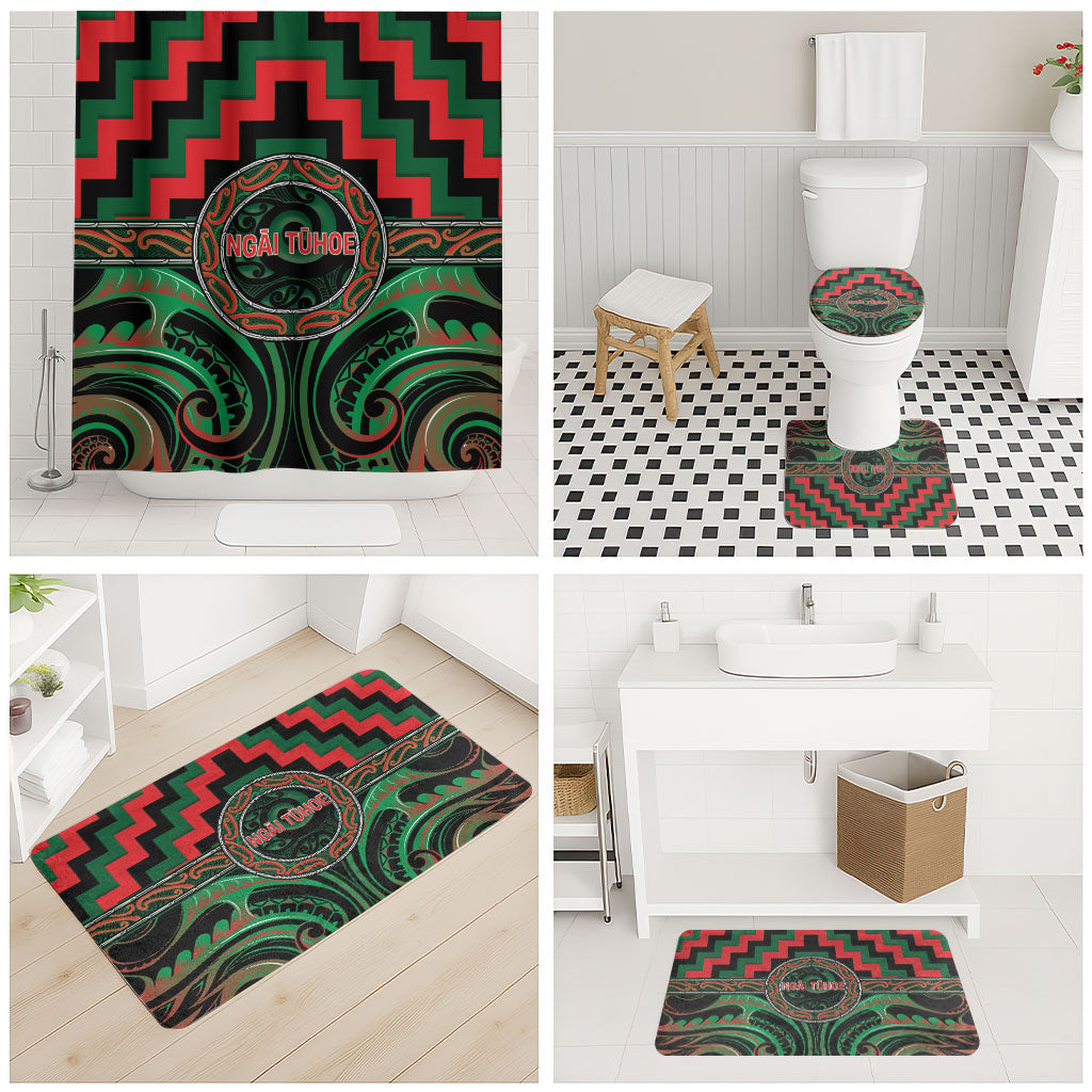 Aotearoa Ngai Tuhoe Bathroom Set Maori Iwi Poutama Puhoro Tattoo LT14 - Polynesian Pride
