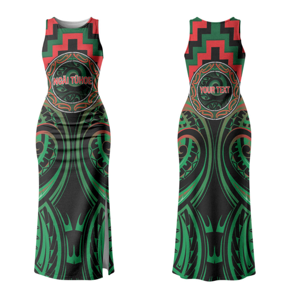Aotearoa Ngai Tuhoe Personalised Couples Matching Tank Maxi Dress and Hawaiian Shirt Maori Iwi Poutama Puhoro Tattoo LT14 - Polynesian Pride