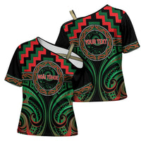 Aotearoa Ngai Tuhoe Personalised Cross Shoulder Shirt Maori Iwi Poutama Puhoro Tattoo LT14 - Polynesian Pride