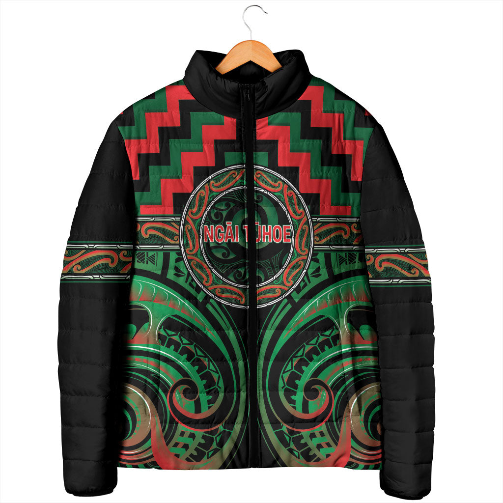 Aotearoa Ngai Tuhoe Personalised Padded Jacket Maori Iwi Poutama Puhoro Tattoo LT14 - Polynesian Pride