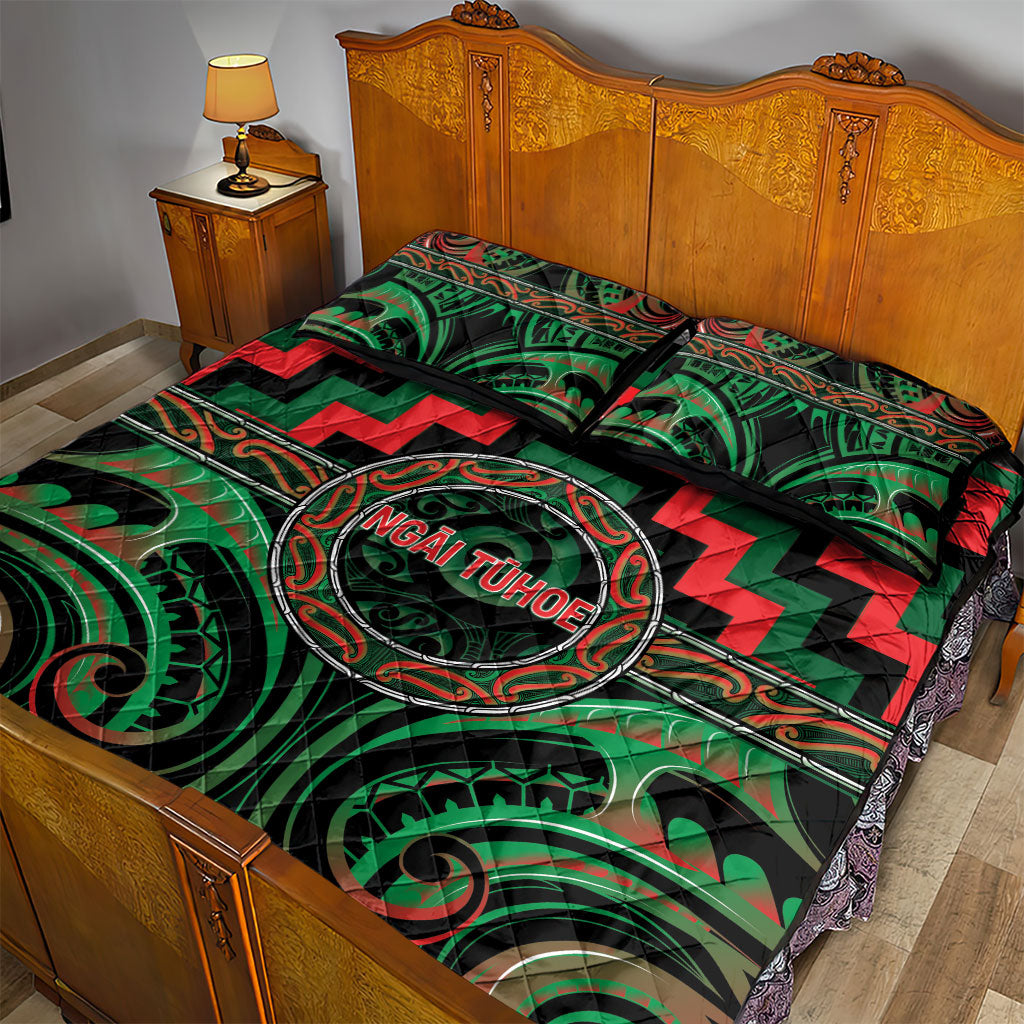 Aotearoa Ngai Tuhoe Quilt Bed Set Maori Iwi Poutama Puhoro Tattoo LT14 - Polynesian Pride