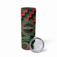 Aotearoa Ngai Tuhoe Personalised Skinny Tumbler Maori Iwi Poutama Puhoro Tattoo LT14 - Polynesian Pride