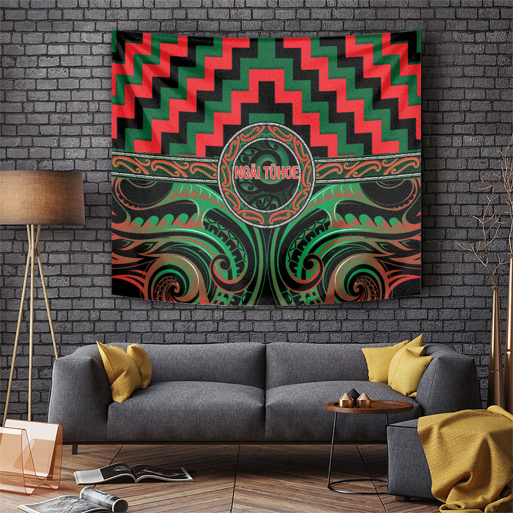 Aotearoa Ngai Tuhoe Tapestry Maori Iwi Poutama Puhoro Tattoo LT14 Green - Polynesian Pride