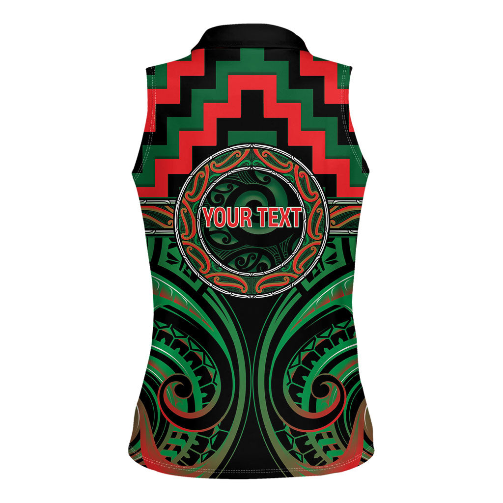Aotearoa Ngai Tuhoe Personalised Women Sleeveless Polo Shirt Maori Iwi Poutama Puhoro Tattoo LT14 - Polynesian Pride