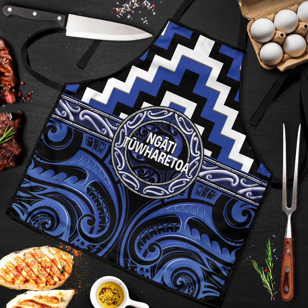 Aotearoa Ngati Tuwharetoa Apron Maori Iwi Poutama Puhoro Tattoo LT14 Blue - Polynesian Pride