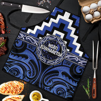 Aotearoa Ngati Tuwharetoa Apron Maori Iwi Poutama Puhoro Tattoo LT14 Blue - Polynesian Pride