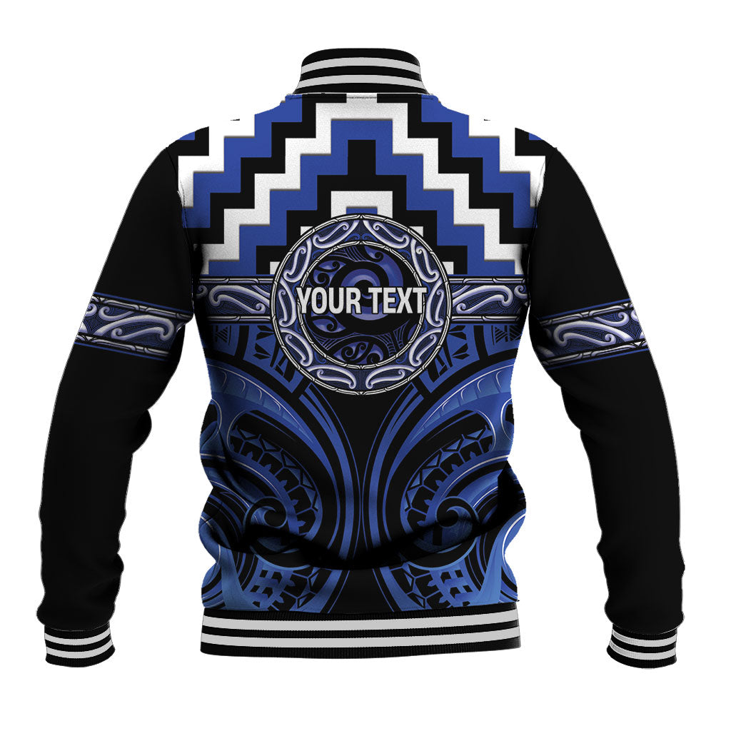 Aotearoa Ngati Tuwharetoa Personalised Baseball Jacket Maori Iwi Poutama Puhoro Tattoo LT14 - Polynesian Pride