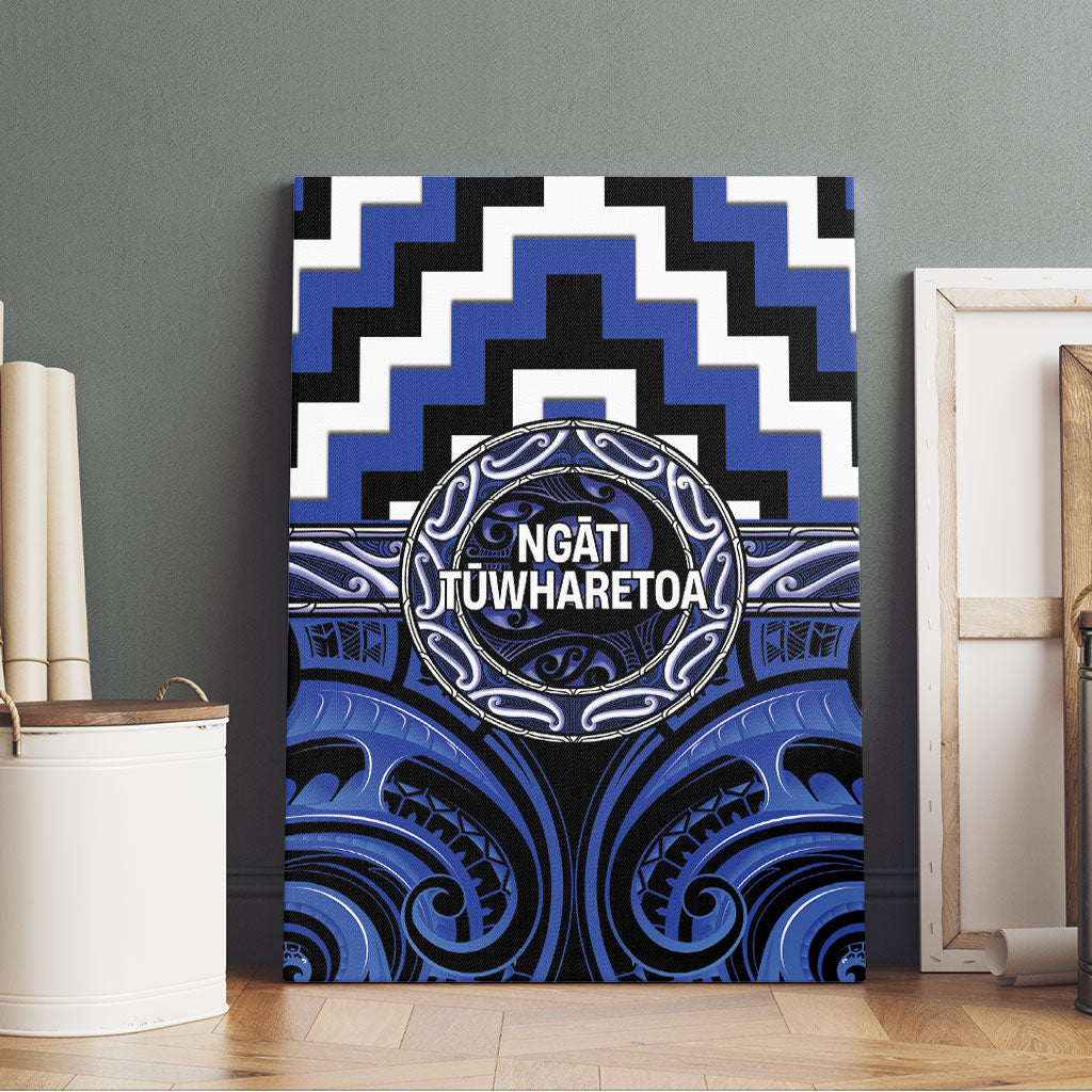 Aotearoa Ngati Tuwharetoa Canvas Wall Art Maori Iwi Poutama Puhoro Tattoo LT14 - Polynesian Pride
