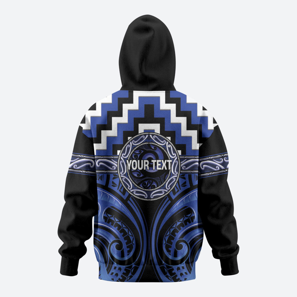 Aotearoa Ngati Tuwharetoa Personalised Hoodie Maori Iwi Poutama Puhoro Tattoo