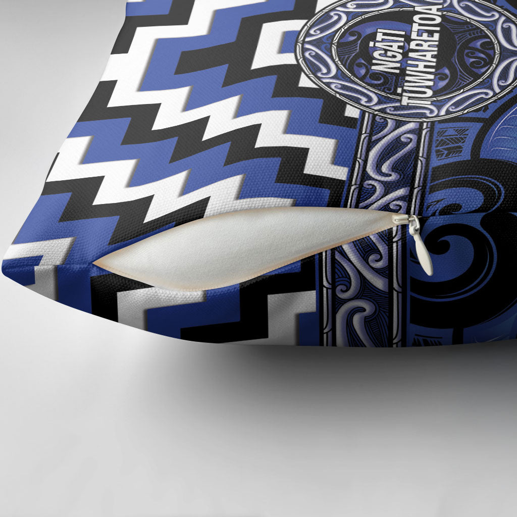 Aotearoa Ngati Tuwharetoa Pillow Cover Maori Iwi Poutama Puhoro Tattoo LT14 - Polynesian Pride