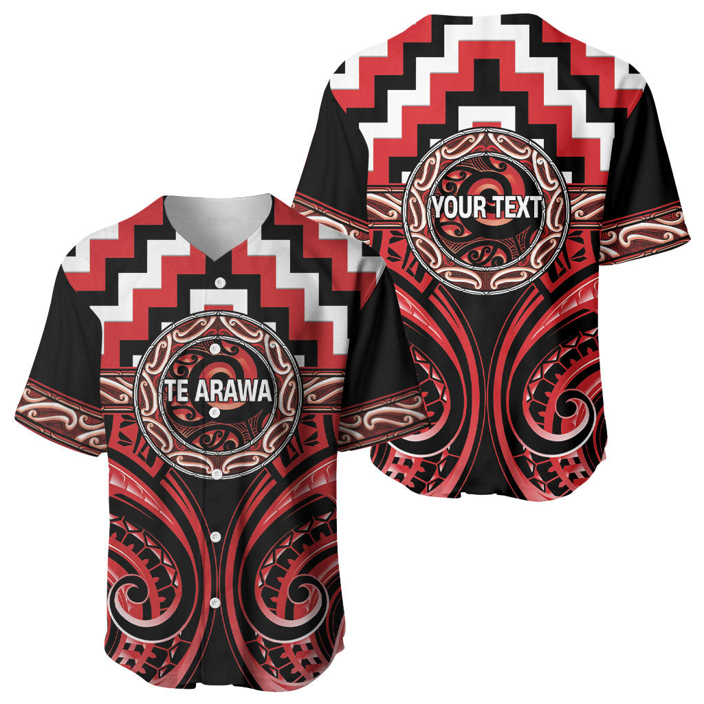 Aotearoa Te Arawa Personalised Baseball Jersey Maori Iwi Poutama Puhoro Tattoo LT14 - Polynesian Pride
