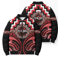 Aotearoa Te Arawa Personalised Bomber Puffer Jacket Maori Iwi Poutama Puhoro Tattoo LT14 - Polynesian Pride