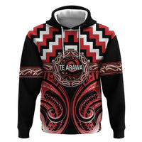 Aotearoa Te Arawa Personalised Hoodie Maori Iwi Poutama Puhoro Tattoo