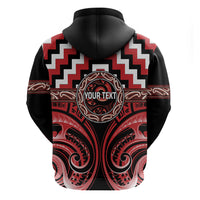 Aotearoa Te Arawa Personalised Hoodie Maori Iwi Poutama Puhoro Tattoo
