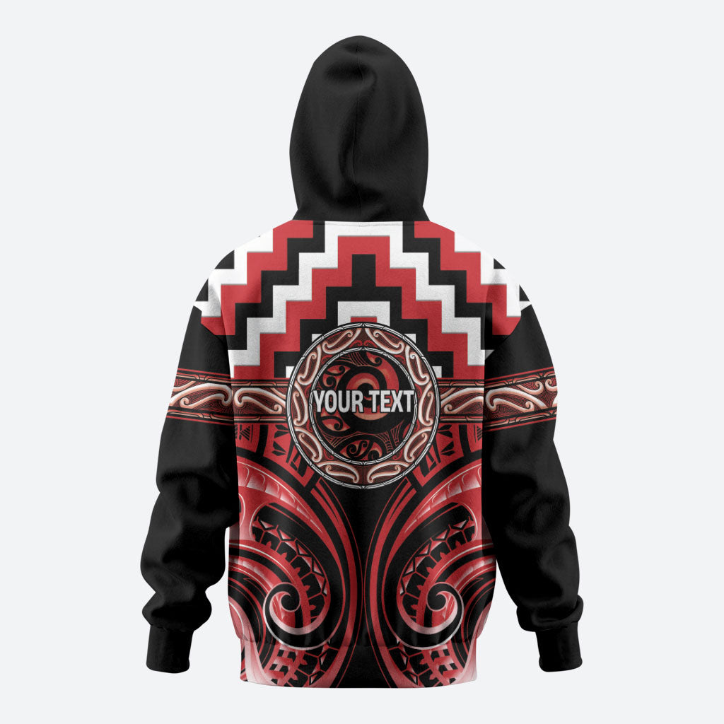 Aotearoa Te Arawa Personalised Hoodie Maori Iwi Poutama Puhoro Tattoo