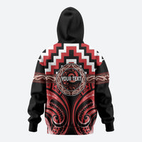 Aotearoa Te Arawa Personalised Hoodie Maori Iwi Poutama Puhoro Tattoo
