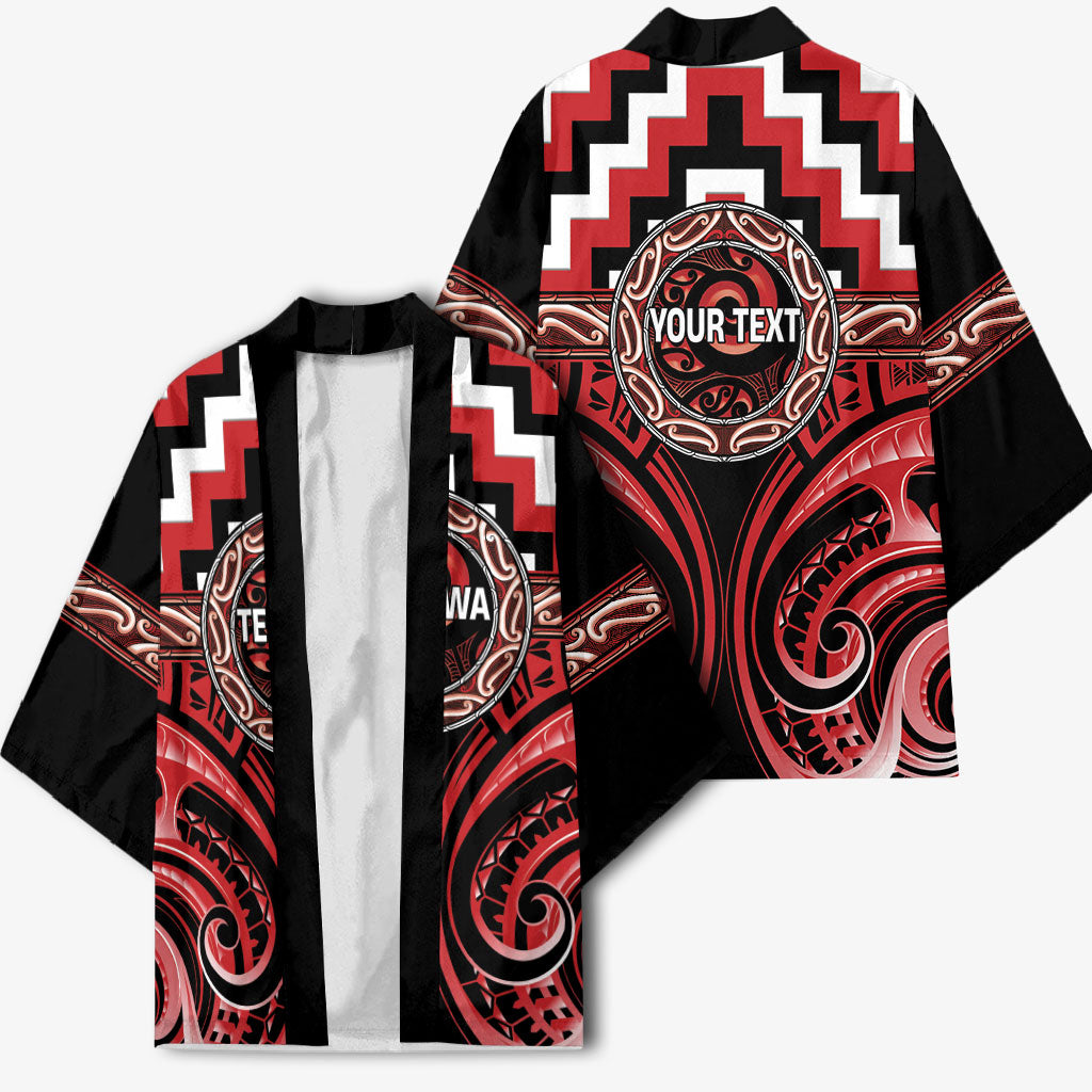 Aotearoa Te Arawa Personalised Kimono Maori Iwi Poutama Puhoro Tattoo LT14 - Polynesian Pride