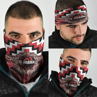 Aotearoa Te Arawa Neck Gaiter Maori Iwi Poutama Puhoro Tattoo LT14 - Polynesian Pride