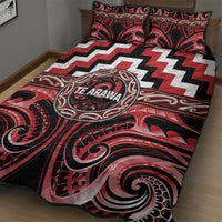 Aotearoa Te Arawa Quilt Bed Set Maori Iwi Poutama Puhoro Tattoo LT14 - Polynesian Pride