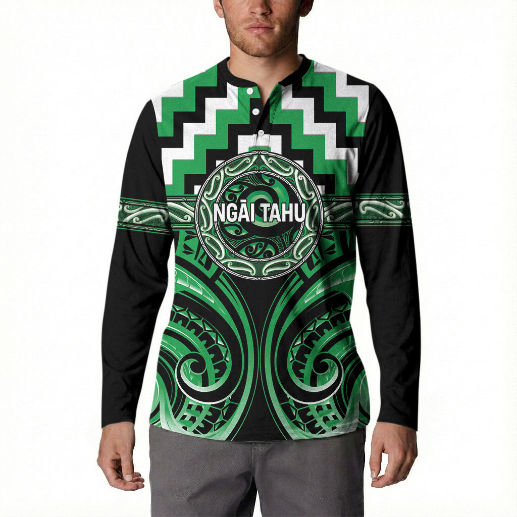 Aotearoa Ngai Tahu Personalised Button Sweatshirt Maori Iwi Poutama Puhoro Tattoo LT14 - Polynesian Pride