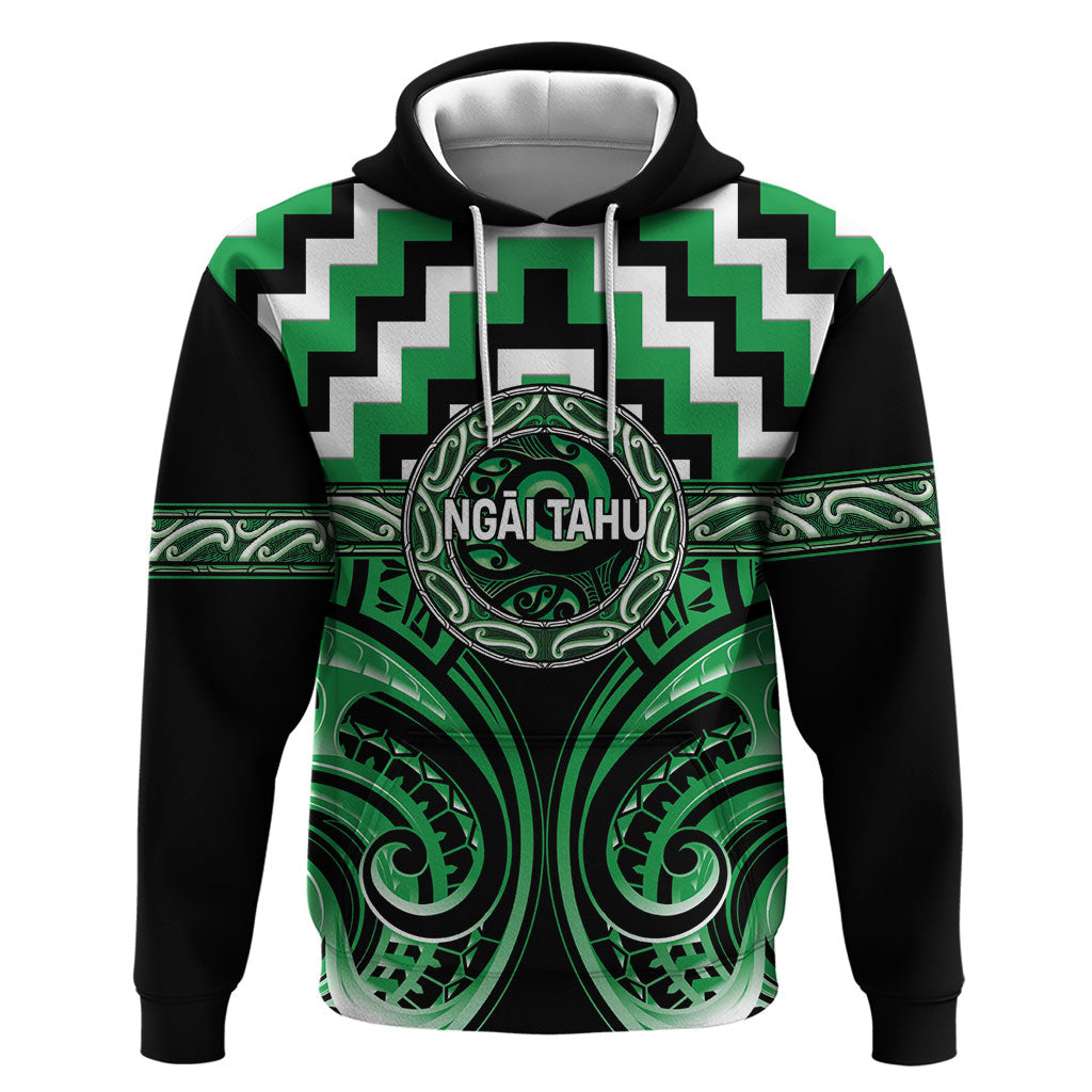 Aotearoa Ngai Tahu Personalised Hoodie Maori Iwi Poutama Puhoro Tattoo
