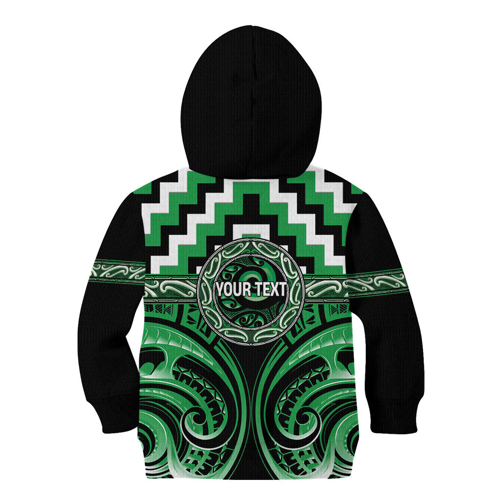 Aotearoa Ngai Tahu Personalised Kid Hoodie Maori Iwi Poutama Puhoro Tattoo LT14 - Polynesian Pride