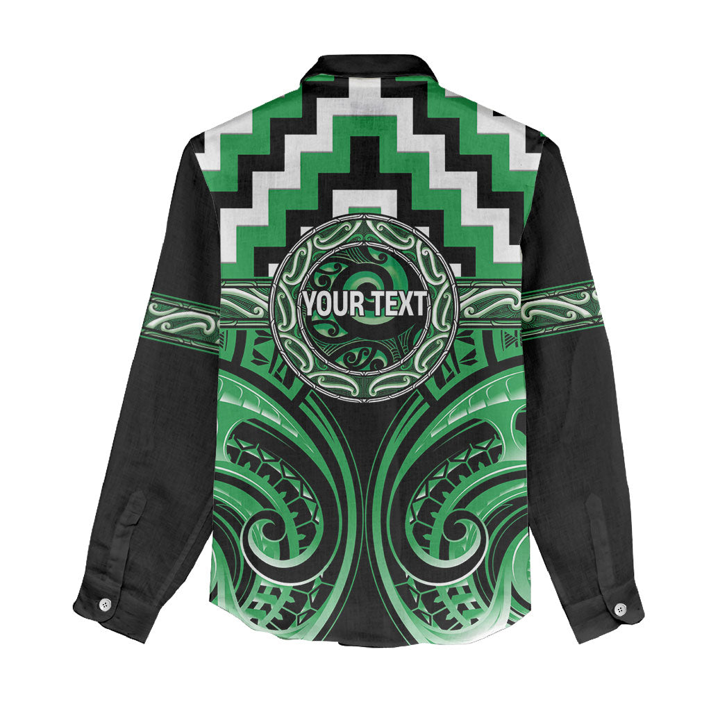 Aotearoa Ngai Tahu Personalised Women Casual Shirt Maori Iwi Poutama Puhoro Tattoo LT14 - Polynesian Pride